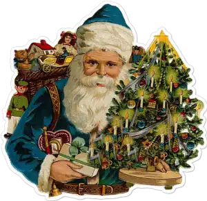 Pic Kris Kringle who became Sinterklaas