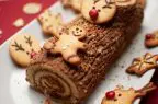 Pic of a yule log in France to illustrate an article about Christmas traditions