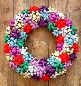 xmas gift bow decoration diy