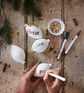 diy xmas baubles