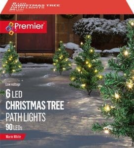 Outdoor Christmas lights - Xmas tree path lights