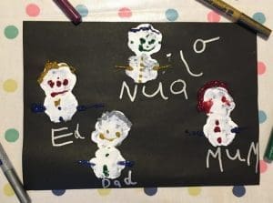 Fun Christmas craft ideas for kids potato printing