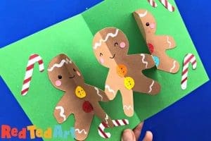 DIY Christmas card making ideas gingerbread man