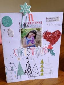 DIY Christmas card making ideas xmas style scrapbook