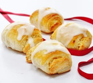 Pic of almond rolls as Christmas treats christmas.co.uk