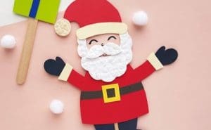Pic of easy Christmas craft Santa Claus