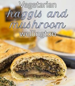 pic if vegan food recipes and veggie haggis for xmas dinner