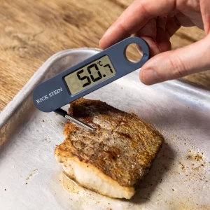 Pic of a meat thermometer with a probe - Why should you use a meat thermometer at Christmas?