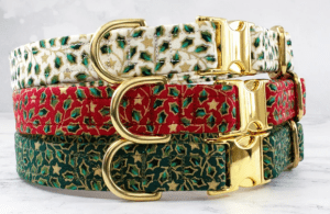 Eye catching and trendy collars for dogs at Christmas