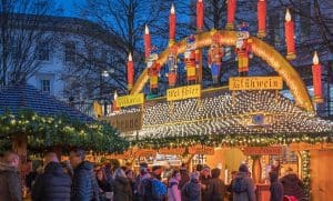 Pic of a picturesque stall at Birmingham Frankfurt Christmas market