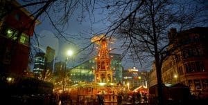 Pic of visitors to Manchester Christmas market 