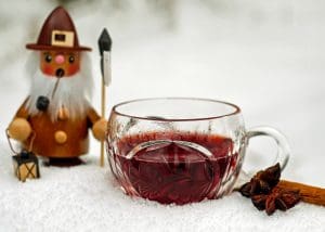 pic of a character with a glass of mulled wine