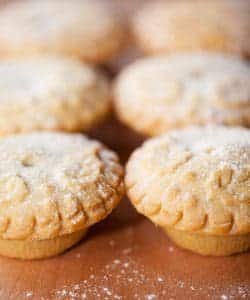 Pic of two rows of mince pies