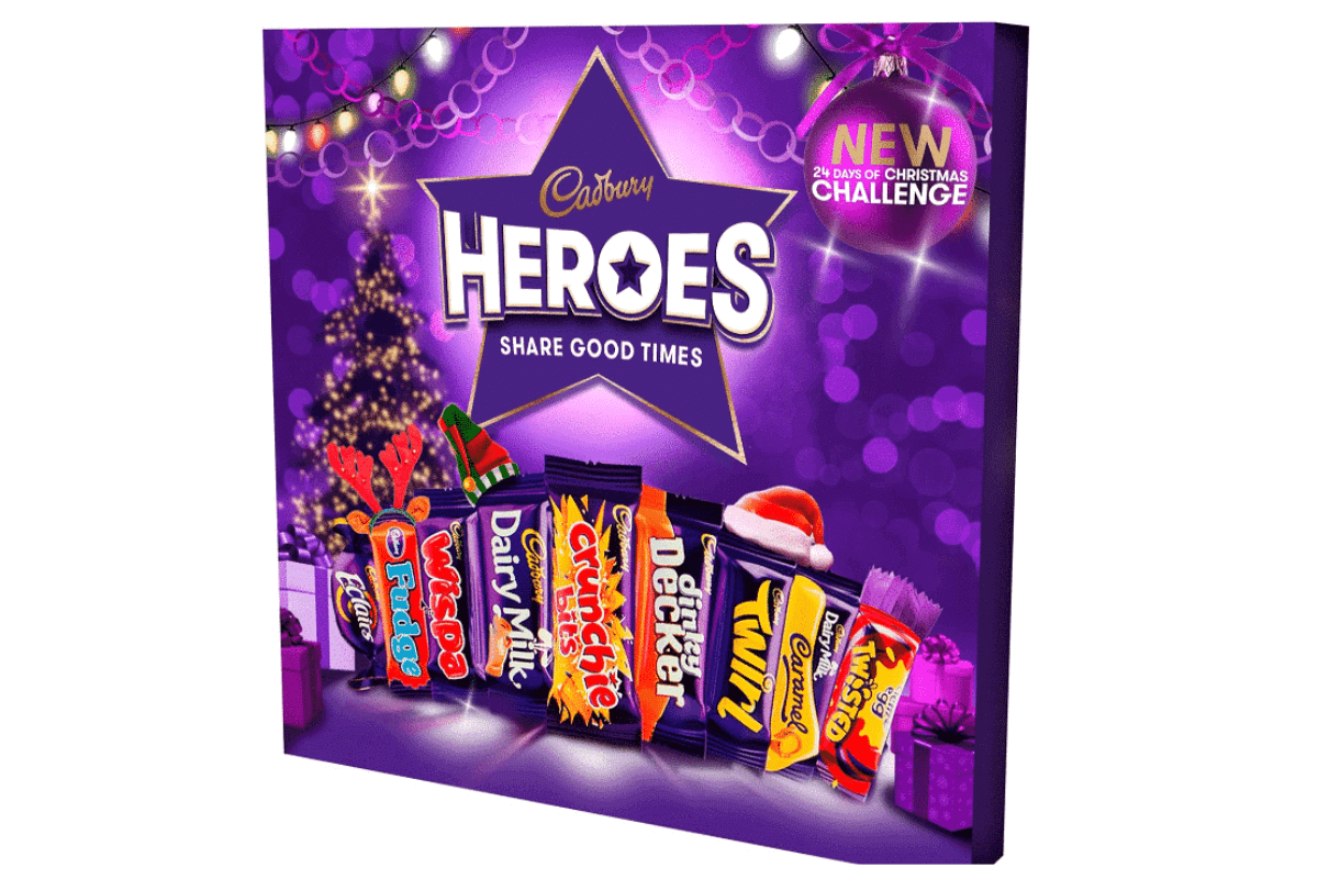 Pic of a Heroes advent calendar - a popular choice - to illustrate an article about advent calendars filled with chocolate