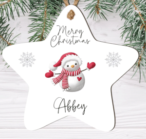 Pic of a personalised Christmas tree star to illustrate an article about personalised Christmas gifts