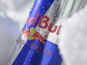 Pic of a chilled Red Bull drink to illustrate a story about Red Bull Advent calendars