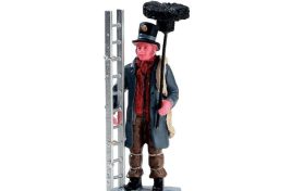 Lemax Caddington Village chimney sweep ready to go to work