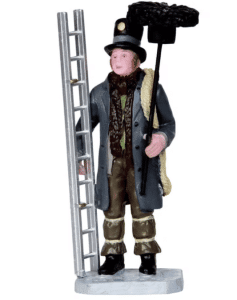 Lemax Caddington Village chimney sweep ready to go to work