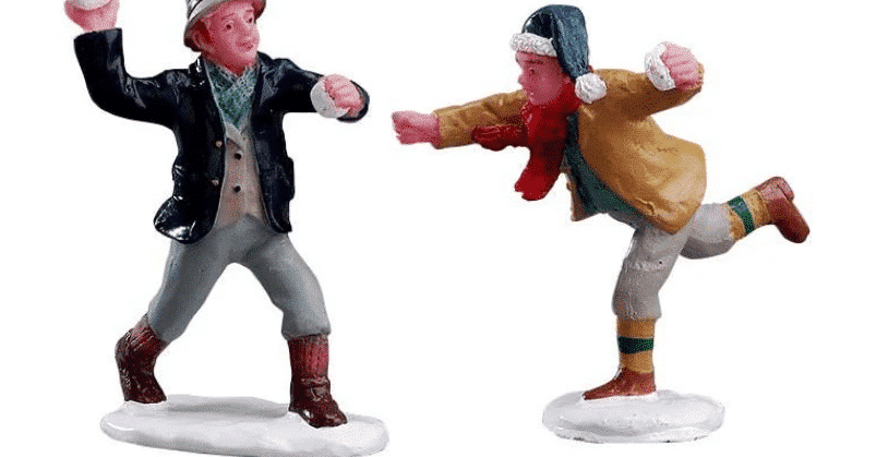 Lemax Caddington Village joy Snowball fun christmas.co.uk