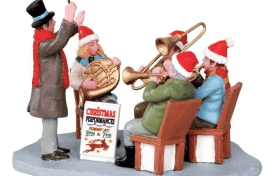 Lemax Caddington Village music Gazebo Band christmas co uk