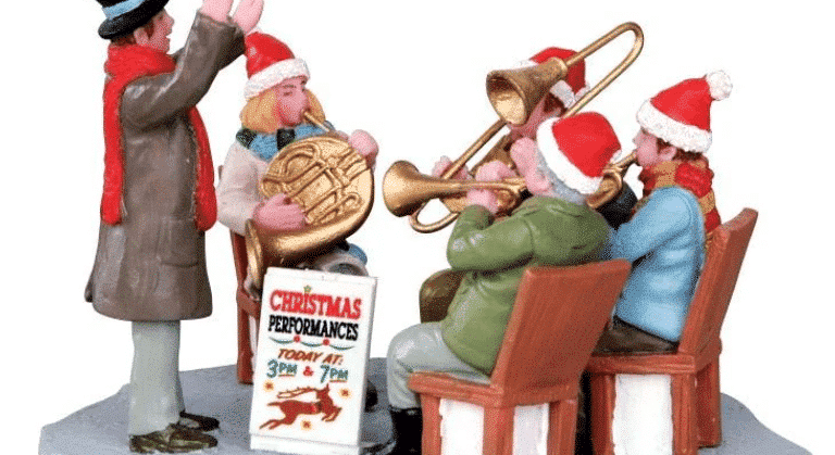 Lemax Caddington Village music Gazebo Band christmas co uk