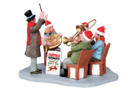 Lemax Caddington Village music Gazebo Band christmas co uk