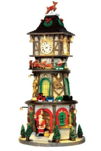 Lemax Christmas clock tower christmas.co.uk