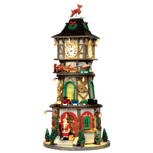 Lemax Christmas clock tower christmas.co.uk