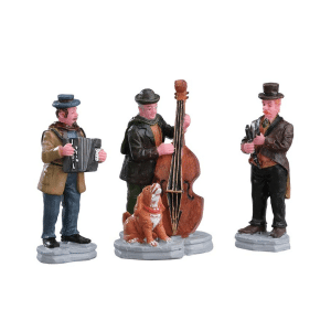 Streetside Trio Christmas Band perform in scene