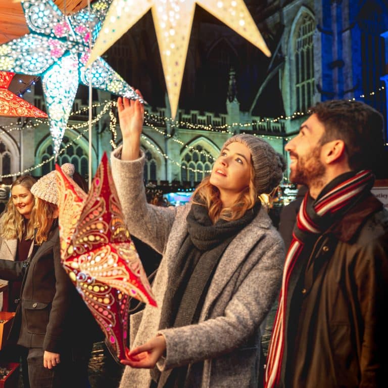 Bath Christmas market is home to w ide range of chalets and festive attractions