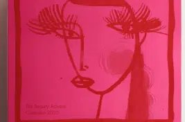 Harvey Nichols Beauty Advent Calendar lid is a piece of artwork