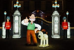 Enjoy the Longleat Festival of Light with figures of Wallace and Gromit 