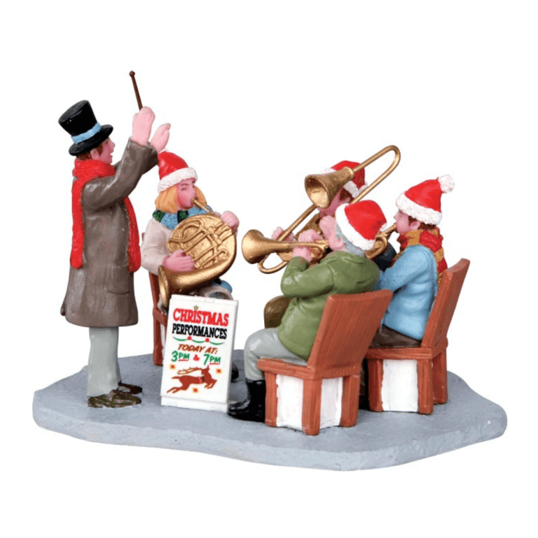 Lemax Caddington Village music Gazebo Band christmas co uk