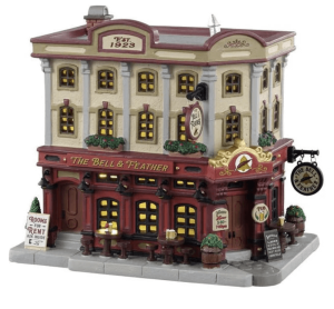 The Bell & Feather pub Lemax Caddington christmas co uk The Bell & Feather pub from the Lemax Caddington Village collection