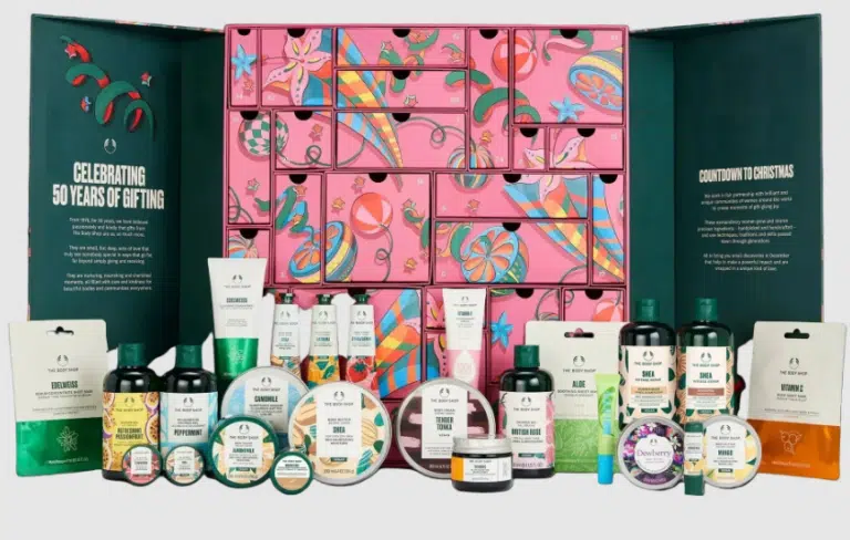 The Body Shop Ultimate beauty advent calendar 2026 pop up chest